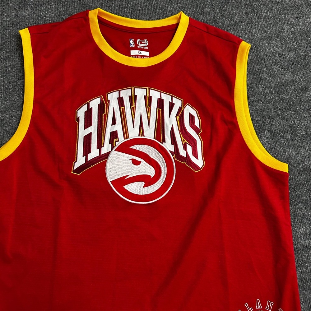NBA Ultra Game Jersey Mens XL Red Atlanta Hawks Trae Young 11 Basketball
